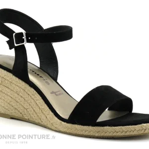 Tamaris 1-28300-28 Black – Sandale Espadrille Compensee Noire Satisfait ou Remboursé 17