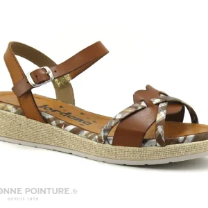 Jordana 3424 Cuero – Sandale Marron Femme – Semelle Compensee guranteed de qualité 14