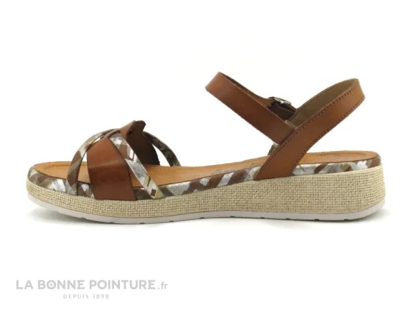 Jordana 3424 Cuero – Sandale Marron Femme – Semelle Compensee guranteed de qualité 4