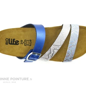 boutique en ligne france Bio Life 1533 Aqua Marine – Mule Compensee Femme 16