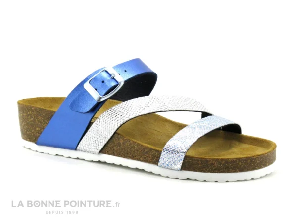 boutique en ligne france Bio Life 1533 Aqua Marine – Mule Compensee Femme 5