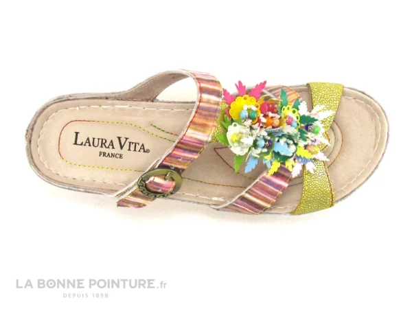 Laura Vita BRCUELO 242 Jaune Multicolore – Mule Femme Boutique 7