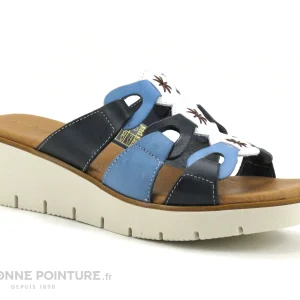 Jordana 35 Fantasia – Bleu Marine – Blanc – Bleu Clair – Mule Compensee Meilleur Prix Garanti 17