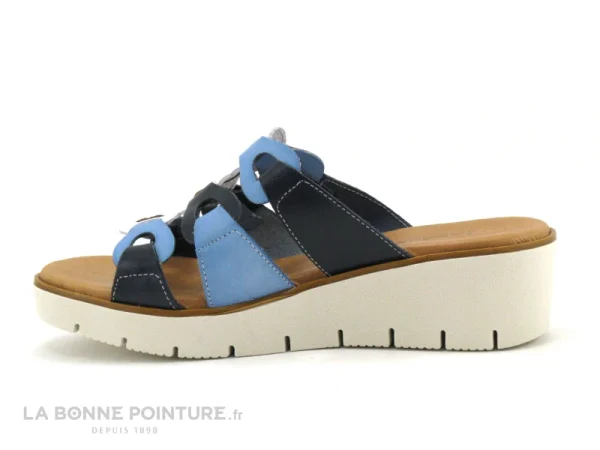 Jordana 35 Fantasia – Bleu Marine – Blanc – Bleu Clair – Mule Compensee Meilleur Prix Garanti 4