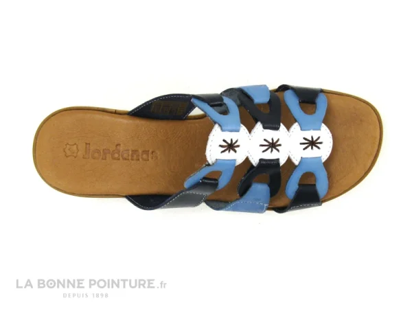 Jordana 35 Fantasia – Bleu Marine – Blanc – Bleu Clair – Mule Compensee Meilleur Prix Garanti 7