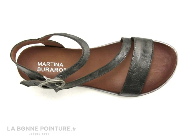 à prix imbattables Martina Buraro 740019 Mouse – Gris Metal – Nu-pieds Femme 7