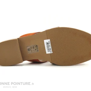 The Divine Factory QL4335 Terra Cotta – Orange – Python – Mule à prix réduits 15