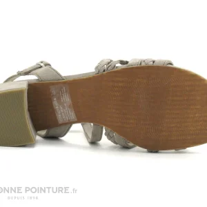 garantis authentique Marco Tozzi 2-28203-28 Taupe – Sandale Beige – Petit Talon Carre 18