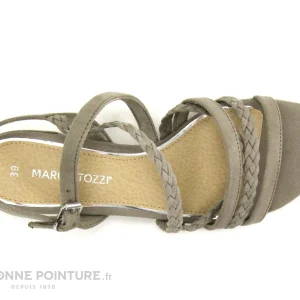 garantis authentique Marco Tozzi 2-28203-28 Taupe – Sandale Beige – Petit Talon Carre 14