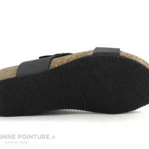 marques de renommée Biomodex 1275 – Noir – Bronze – 3 Fleures Glitter – Mule Femme 15