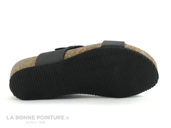 marques de renommée Biomodex 1275 – Noir – Bronze – 3 Fleures Glitter – Mule Femme 6