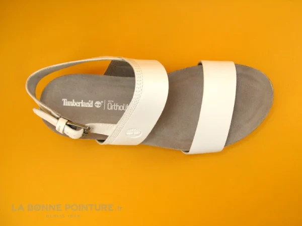 soldes pas cher Timberland A1PG5 Malibu Waves 2 Bands White – Nu-pieds F 7