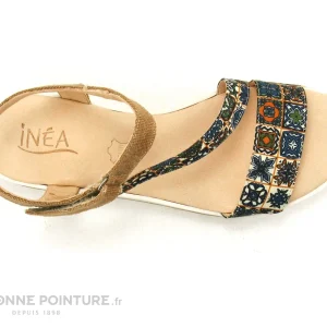 site officiel Inéa Inea Seaqual ROTIN Etnic Champagne – Sandale Mode Femme 19