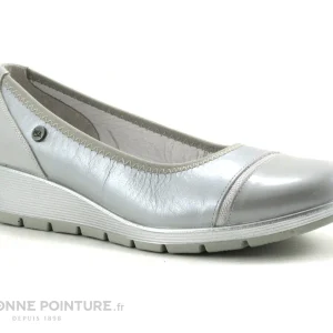 Inéa Inea RODEZ Verni Gris Argent – Ballerine Compensee Vente 17