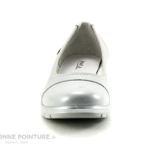 Inéa Inea RODEZ Verni Gris Argent – Ballerine Compensee Vente 11