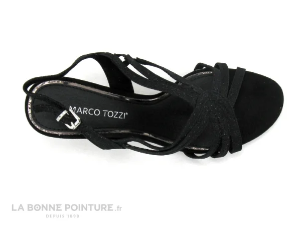 Marco Tozzi 2-28329-34 Black Metallic – Sandale Paillette Talon Haut magasin en ligne france 7