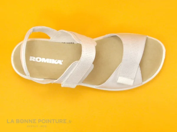 Acheter Maintenant Romika IBIZA 109 Off White – Sandale Confort Femme Cuir Blanc 7