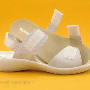 Acheter Maintenant Romika IBIZA 109 Off White – Sandale Confort Femme Cuir Blanc 17