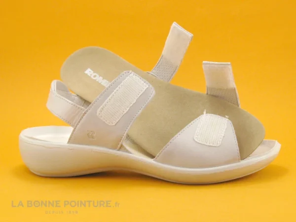 Acheter Maintenant Romika IBIZA 109 Off White – Sandale Confort Femme Cuir Blanc 6