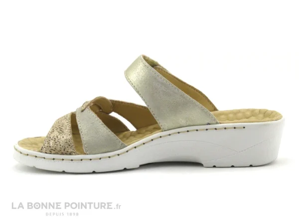 Pedi Girl CHAHID Platine – Mule Confort Femme france 4