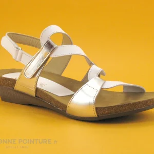 haute qualité Xapatan 2164 Blanc Argent – Sandale Mode Confort Femme 17