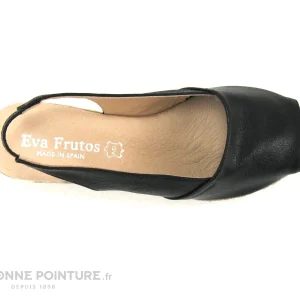 Eva Frutos 300 Diana Noir – Nu-pieds Talon Compense Nouveau 19