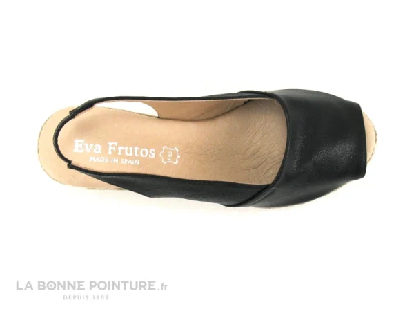 Eva Frutos 300 Diana Noir – Nu-pieds Talon Compense Nouveau 7