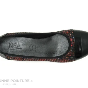 Inéa RIO Noir Multi Rouge – Escarpin Souple Petit Talon Top ventes 19