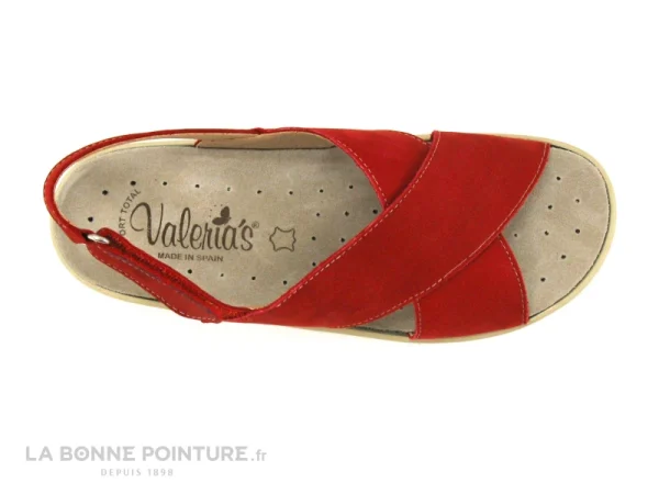 Valeria’s Valerias 6301 Rouge – Nu-pieds Confort Femme – Semelle Amovible Acheter Maintenant 7