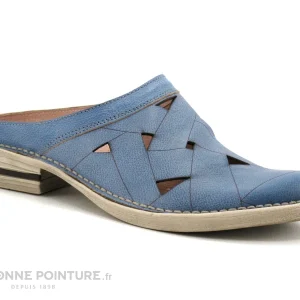 Achat Alce Shoes 8867 – Sabot Cuir Bleu – Femme 17