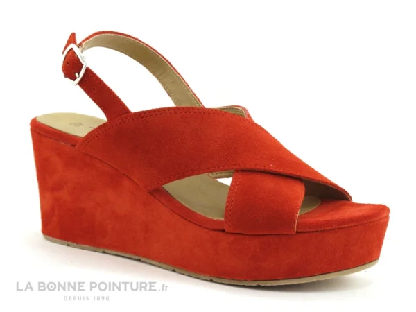 Tamaris 1-28027-20 533 Chili – Nu-pieds Compense Rouge Prix très abordable 1