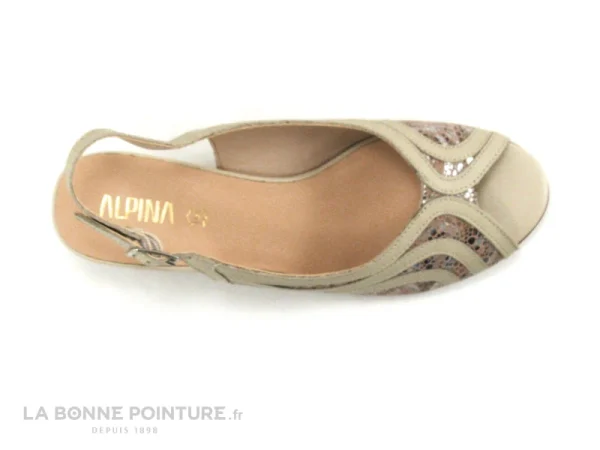 Alpina ALPEME 9L414 – Nu-pieds Classique Femme Beige ultratendance 7