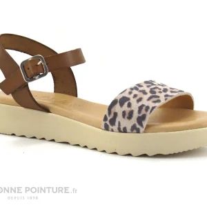 Kaola 3483 Marron Leopard – Sandale Mode Femme magasin 17