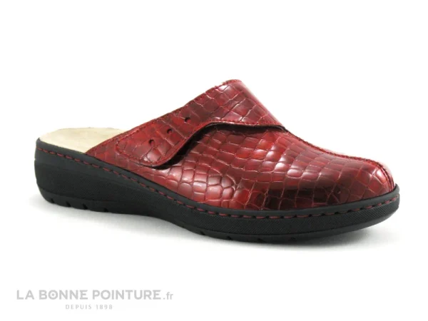 Semelflex Sabot Venise 2 Rouge Verni Croco boutique pas cher 1