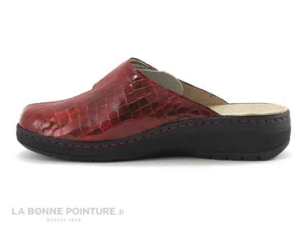 Semelflex Sabot Venise 2 Rouge Verni Croco boutique pas cher 4