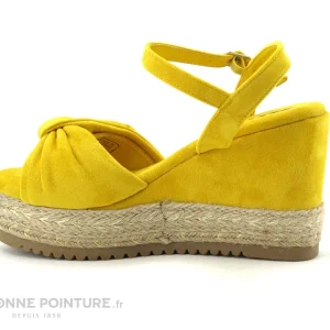 Xti 49940 Yellow – Sandale Espadrille Jaune Talon Compense Service Clients Dédié 12