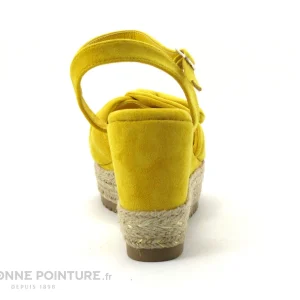 Xti 49940 Yellow – Sandale Espadrille Jaune Talon Compense Service Clients Dédié 14