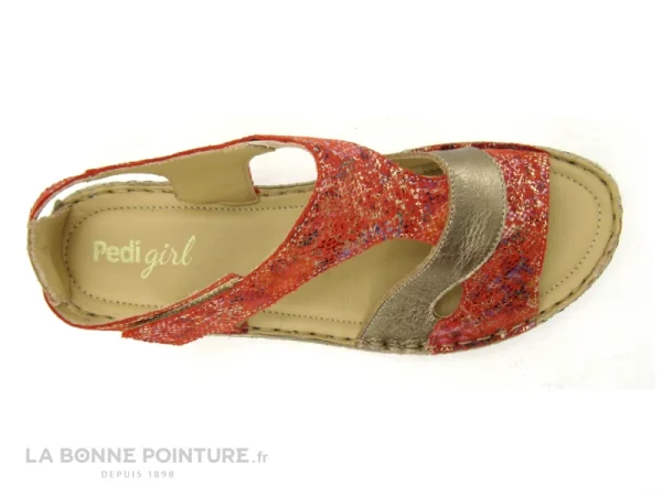 Pedi Girl SEDIK Rouge Fumo – Nu-pieds Confort Femme à prix promos 7