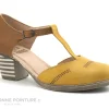 belle Alce Shoes 9840 – Jaune Marron – Escarpin Bride Salome 25