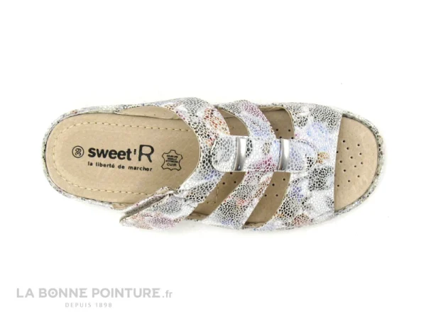 Sweet R MALDONI Multicolore – Mule Femme Bride Velcro à prix réduits 5