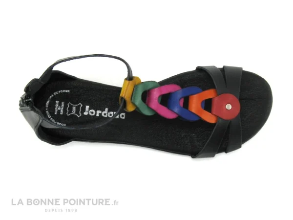 grande qualité Jordana 2823 Noir Combi – Nu-pieds Femme 7