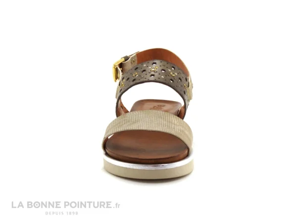 vente à bas prix Guttos Shoes BIA P105 – Taupe Cobra – Nu-pieds 3