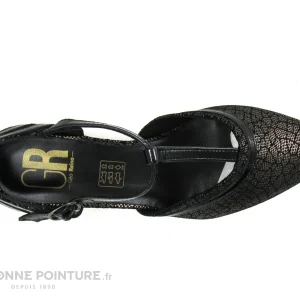 marques de renommée Geo Reino NOBLA Ivan Noir – Escarpin Noir Avec Bride Salome 19