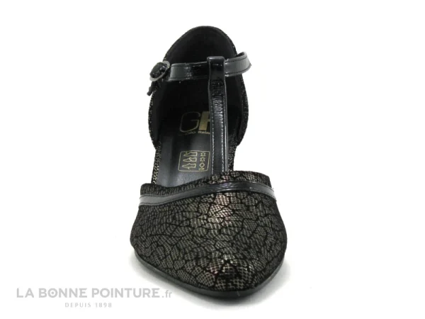 marques de renommée Geo Reino NOBLA Ivan Noir – Escarpin Noir Avec Bride Salome 3