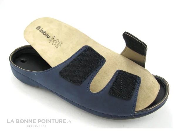 Inblu CONDIBES WD133F03 Bleu Marine – Mule Velcro Femme site pas cher 3