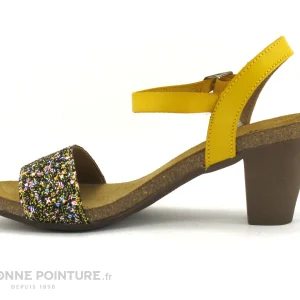 shopping pas cher Jordana 2290 Jaune – Glitter – Sandale Talon Haut 13