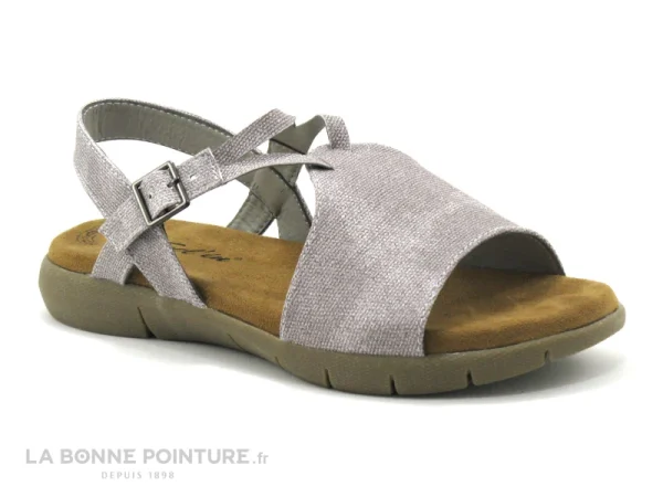 exclusivement disponibles Feel’In Feel In DIVOT Gris – Nu-pieds Femme 1