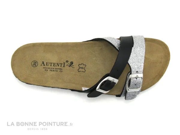 Vente Autenti By Penta Autenti 689156 Noir Argent – Mule Femme 7