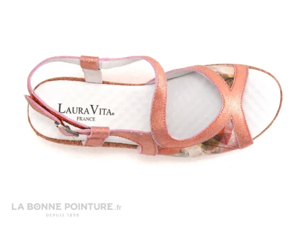 Paiement sécurisé Laura Vita FACRDOTO 05 Corail – Sandale Compensee 7