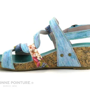 boutique Laura Vita BECLINDAO 209 – Turquoise – Nu-pieds Compense 13